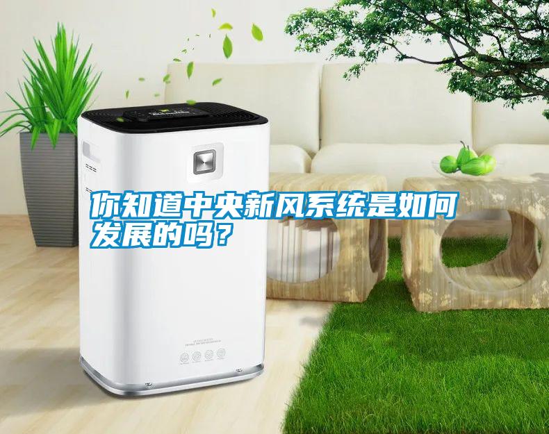 你知道中央新風系統是如何發展的嗎？