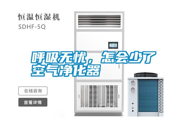 呼吸無憂，怎會少了空氣凈化器