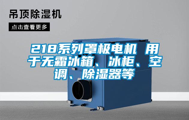 218系列罩極電機(jī) 用于無(wú)霜冰箱、冰柜、空調(diào)、除濕器等