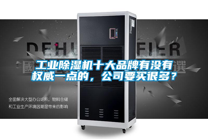 工業除濕機十大品牌有沒有權威一點的，公司要買很多？