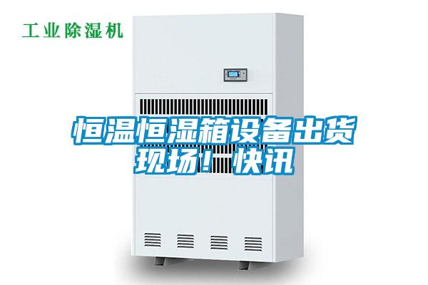 恒溫恒濕箱設備出貨現場！快訊